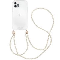 iMoshion Backcover met koord + armband - Parels iPhone 12 (Pro)