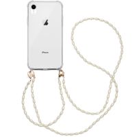 iMoshion Backcover met koord + armband - Parels iPhone Xr