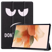 iMoshion Design Trifold Bookcase Samsung Galaxy Tab S8 Plus / S7 Plus / S7 FE 5G - Don't touch