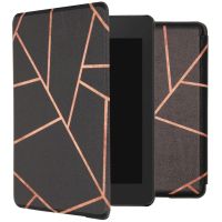 iMoshion Design Slim Hard Case Sleepcover Amazon Kindle Paperwhite 4 - Black Graphic
