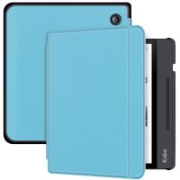 iMoshion Slim Hard Case Sleepcover Bookcase met stand Kobo Libra H2O - Lichtblauw
