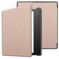 iMoshion Slim Hard Case Sleepcover Bookcase Amazon Kindle Oasis 3 - Rosé Goud