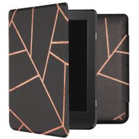 iMoshion Design Slim Hard Case Sleepcover Bookcase Kobo Nia - Black Graphic