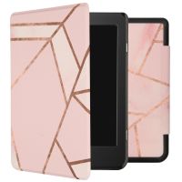 iMoshion Design Slim Hard Case Sleepcover Bookcase Tolino Page 2 - Pink Graphic