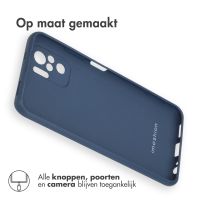 iMoshion Color Backcover Xiaomi Redmi Note 10 (4G) - Donkerblauw