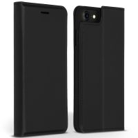 Accezz Premium Leather Slim Bookcase iPhone SE (2022 / 2020) / 8 / 7 / 6(s) - Zwart