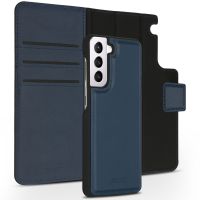 Accezz Premium Leather 2 in 1 Wallet Bookcase Samsung Galaxy S21 - Donkerblauw