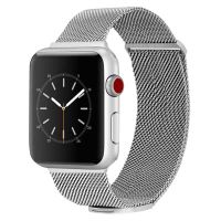 iMoshion Milanees magnetisch bandje Apple Watch Series 1-8 / SE - 38/40/41 mm - Maat M - Zilver