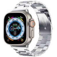 iMoshion Stalen bandje Apple Watch Series 1-9 / SE / Ultra (2) - 42/44/45/49 mm - Zilver