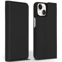 Accezz Premium Leather Slim Bookcase iPhone 14 - Zwart