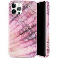Selencia Aurora Fashion Backcover iPhone 12 (Pro) - Duurzaam hoesje - 100% gerecycled - Ocean Shell Purple