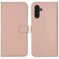 Selencia Echt Lederen Bookcase Samsung Galaxy A13 (5G) / A04s - Dusty Pink