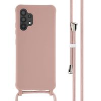 iMoshion Siliconen hoesje met koord Samsung Galaxy A32 (4G) - Sand Pink