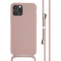 iMoshion Siliconen hoesje met koord iPhone 11 Pro - Sand Pink