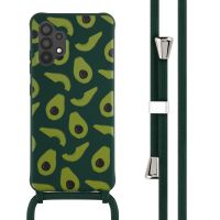 iMoshion Siliconen design hoesje met koord Samsung Galaxy A32 (4G) - Avocado Green