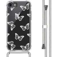 iMoshion Design hoesje met koord iPhone SE (2022 / 2020) / 8 / 7 - Butterfly
