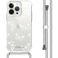 iMoshion Design hoesje met koord iPhone 13 Pro - Butterfly