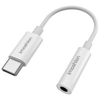 iMoshion AUX adapter - USB-C naar 3,5 mm / Jack audio adapter - USB-C male to AUX female - Wit