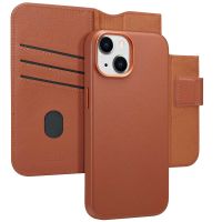 Accezz Leather Bookcase 2-in-1 met MagSafe iPhone 14 - Sienna Brown