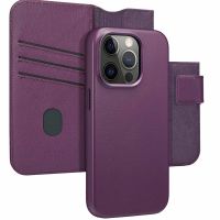 Accezz Leather Bookcase 2-in-1 met MagSafe iPhone 14 Pro - Heath Purple