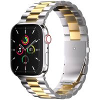 iMoshion Stalen bandje Apple Watch Series 1-9 / SE - 38/40/41 mm - Zilver / Goud