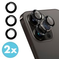 iMoshion 2 Pack Camera lens protector iPhone 15 Pro / 15 Pro Max - Zwart