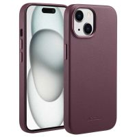Accezz MagSafe Leather Backcover iPhone 15 - Heath Purple