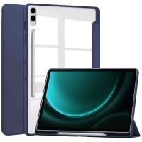 iMoshion Trifold Hardcase Bookcase voor de Samsung Tab S9 FE Plus / Tab S9 Plus - Donkerblauw