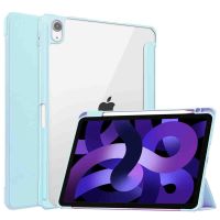 iMoshion Trifold Hardcase Bookcase iPad Air 5 (2022) / Air 4 (2020) - Lichtblauw