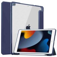 iMoshion Trifold Hardcase Bookcase iPad 7 (2019) / iPad 8 (2020) / iPad 9 (2021) 10.2 inch  - Donkerblauw