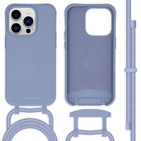 iMoshion Color Backcover met afneembaar koord iPhone 14 Pro - Blauw