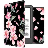 iMoshion Design Slim Hard Case Sleepcover Bookcase Amazon Kindle (2022) 11th gen - Blossom