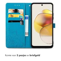 iMoshion Mandala Bookcase Motorola Moto G73 - Turquoise