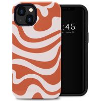 Selencia Vivid Backcover iPhone 13 - Dream Swirl Orange