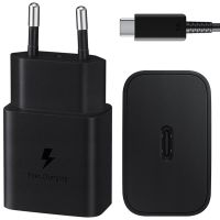 Samsung Originele Power Adapter met USB-C kabel - - USB-C aansluiting - Fast Charge 15 Watt - 1 - | Smartphonehoesjes.nl