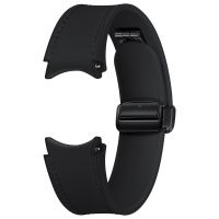 Samsung Originele D-Buckle Hybrid Leather Band Normal M/L Galaxy Watch 6 / 6 Classic / 5 / 5 Pro - Zwart
