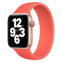 Apple Solobandje Apple Watch Series 1-9 / SE - 38/40/41 mm - Maat 6 - Pink Citrus
