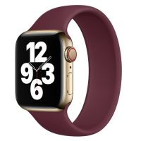 Apple Solobandje Apple Watch Series 4-8 / SE / Ultra - 44/45/49 mm - Maat 11 - Plum