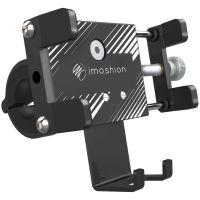 iMoshion Telefoonhouder fiets iPhone 12 Pro Max - Verstelbaar - Universeel - Aluminium - Zwart
