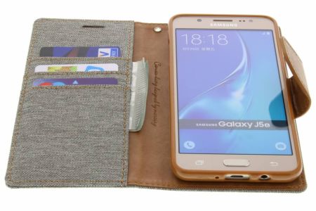 Mercury Goospery Canvas Diary Bookcase Samsung Galaxy J5 (2016)