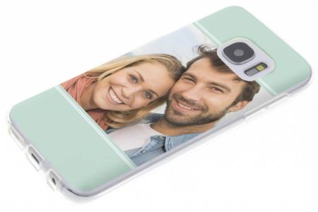 Ontwerp je eigen Samsung Galaxy S7 gel hoesje - Transparant