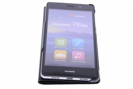 Slim Bookcase met venster Huawei P8 Lite