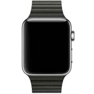 Apple Leather Loop M Apple Watch Series 1-9 / SE / Ultra (2) - 42/44/45/49 mm - Charcoal Gray