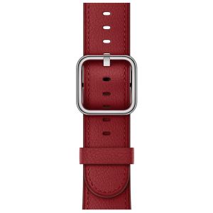 Apple Leather Band Classic Buckle Apple Watch Series 1-8 / SE - 38/40/41 mm - Ruby