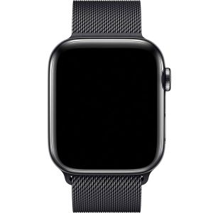Apple Milanese Loop Band Apple Watch Series 1-9 / SE / Ultra (2) - 42/44/45/49mm - Space Black