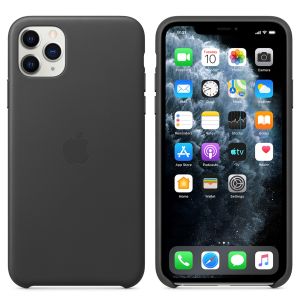 Apple Leather Backcover iPhone 11 Pro Max - Black