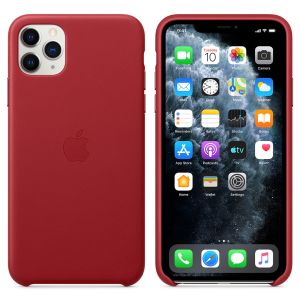 Apple Leather Backcover iPhone 11 Pro Max - Red