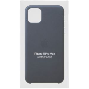 Apple Leather Backcover iPhone 11 Pro Max - Midnight Blue