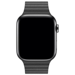 Apple Leather Loop M Apple Watch Series 1-8 / SE / Ultra - 42/44/45/49 mm - Zwart