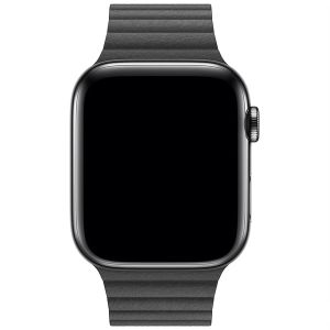 Apple Leather Loop L Apple Watch Series 1-8 / SE / Ultra - 42/44/45/49 mm - Zwart